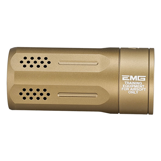 EMG / Strike Industries Oppressor Lite Aluminium Blast Shield Flat Dark Earth 14mm- Bild 4