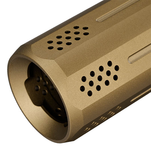 EMG / Strike Industries Oppressor Lite Aluminium Blast Shield Flat Dark Earth 14mm- Bild 6