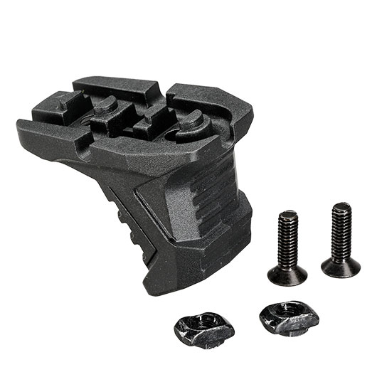 MP Airsoft LOCK Mini Hand Stop Polymer Frontgriff m. Kabelfhrung schwarz