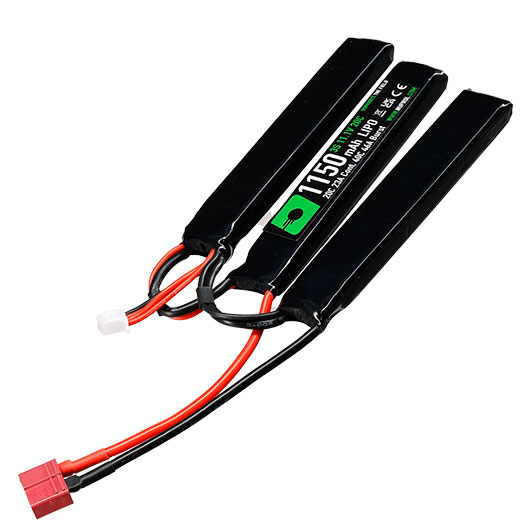 Nuprol Power Series LiPo Akku 11,1V 1150mAh 20C / 40C Tri-Nunchuck-Type m. Deans Anschluss Bild 1