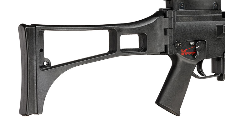 SRC SR36E mit Zweibein Dual Power Gas-Blow-Back 6mm BB schwarz Bild 11