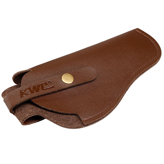 KWC Kunstleder Grtelholster universell f. Pistolen / Revolver bis 240 mm Lnge braun
