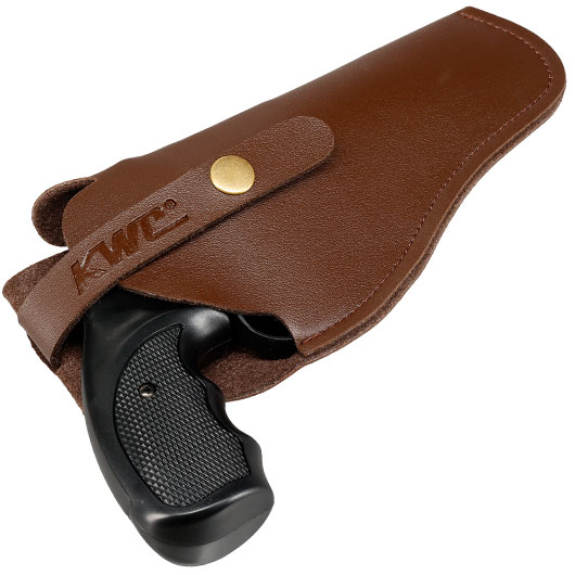 KWC Kunstleder Grtelholster universell f. Pistolen / Revolver bis 240 mm Lnge braun Bild 4