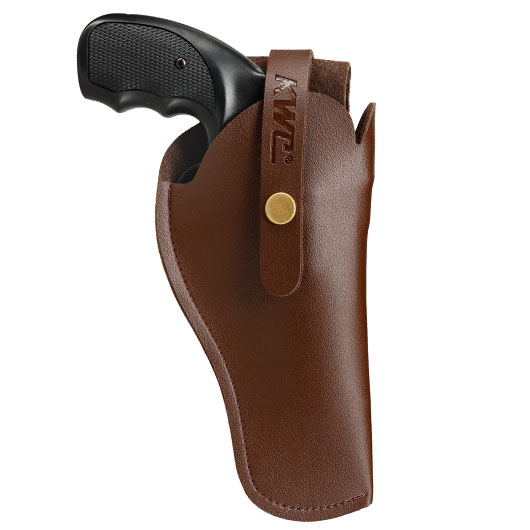KWC Kunstleder Grtelholster universell f. Pistolen / Revolver bis 240 mm Lnge braun Bild 5