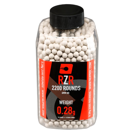 Nuprol RZR High Precision BBs 0,28g 2.200er Flasche weiss Bild 1