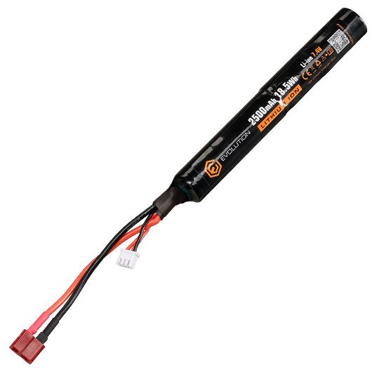 Evolution Li-Ion Akku 7,4V 2500mAh 10C / 15C Stick-Type m. T-Stecker Anschluss Bild 1