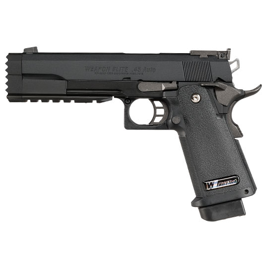 Wei-ETech Hi-Capa 5.2 Compensator R-Type Vollmetall GBB 6mm BB schwarz Bild 1