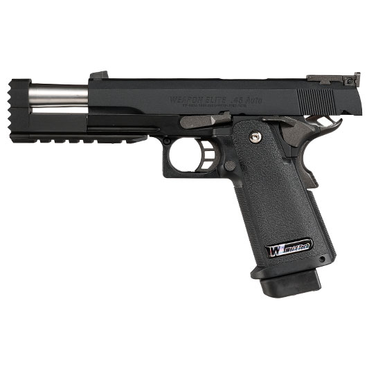 Wei-ETech Hi-Capa 5.2 Compensator R-Type Vollmetall GBB 6mm BB schwarz Bild 2