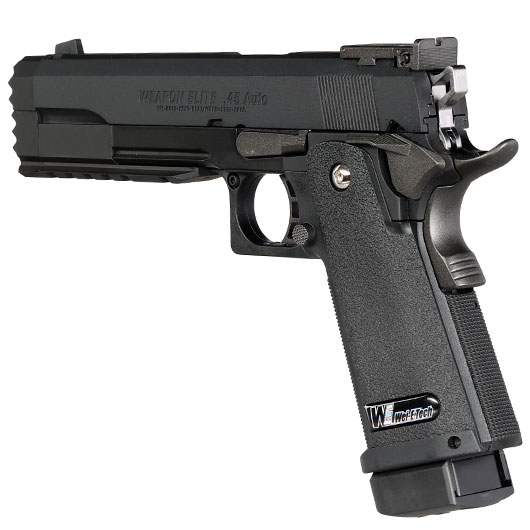 Wei-ETech Hi-Capa 5.2 Compensator R-Type Vollmetall GBB 6mm BB schwarz Bild 8