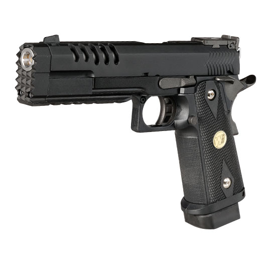 Wei-ETech Hi-Capa 5.2 Compensator K-Type Vollmetall GBB 6mm BB schwarz