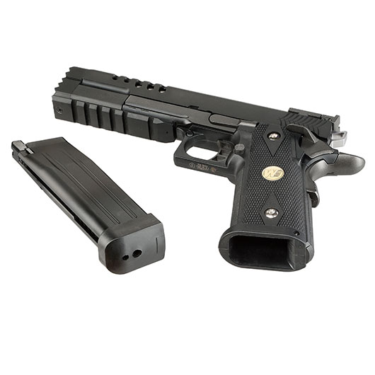 Wei-ETech Hi-Capa 5.2 Compensator K-Type Vollmetall GBB 6mm BB schwarz Bild 6