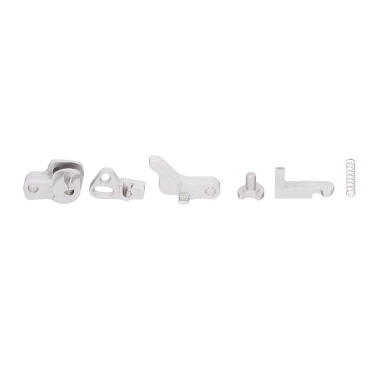 CTM CNC Edelstahl Hammer Set mit Fire Pin Lock f. Action Army AAP-01 GBB Pistolen silber