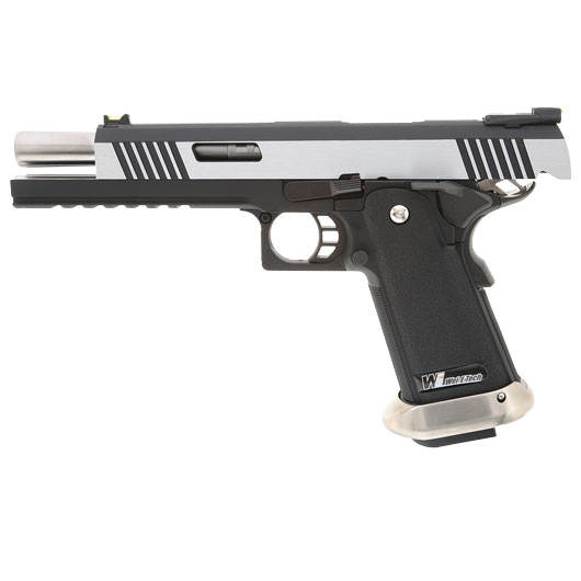 Wei-ETech Hi-Capa 6 WET Force Type-B Vollmetall GBB 6mm BB silber Bild 2