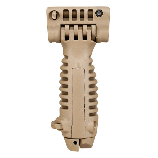 Evolution Heavy Duty Tactical Bipod Frontgriff mit integriertem Zweibein f. 20 - 22mm Schienen tan Bild 1