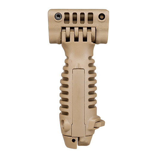 Evolution Heavy Duty Tactical Bipod Frontgriff mit integriertem Zweibein f. 20 - 22mm Schienen tan Bild 2