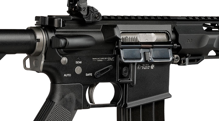 SRC M4 Zaros-S Silenced Vollmetall GBB 6mm BB schwarz - Forged Receiver Edition Bild 8