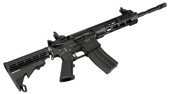 SRC M4 Zaros Vollmetall GBB 6mm BB schwarz - Forged Receiver Edition Bild 4