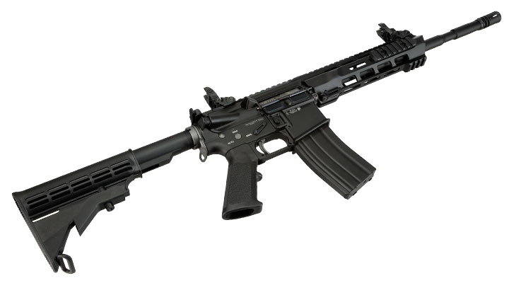 SRC M4 Zaros Vollmetall GBB 6mm BB schwarz - Forged Receiver Edition Bild 5