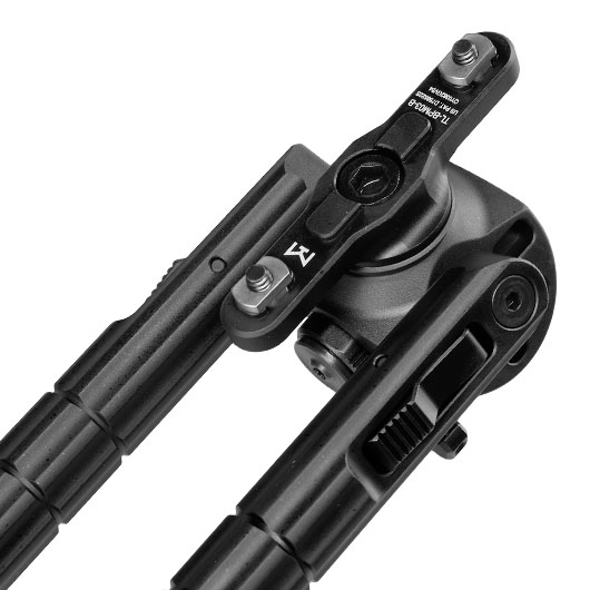 UTG M-LOK Heavy Duty Recon 360 Grad Fine Tune Metall Zweibein - Gummife 200 - 310 mm schwarz Bild 3