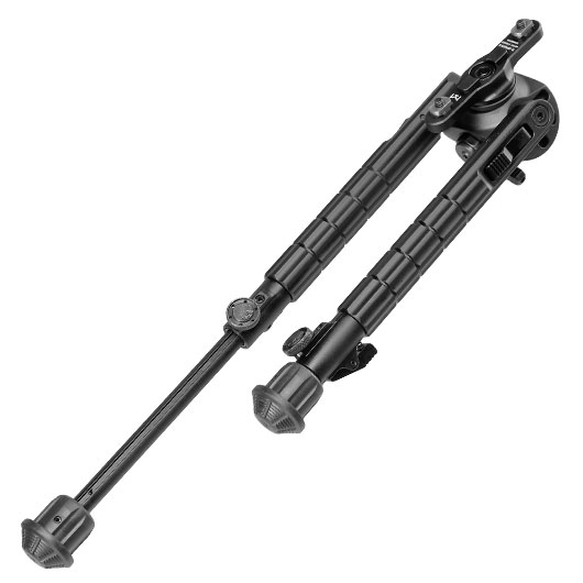 UTG M-LOK Heavy Duty Recon 360 Grad Fine Tune Metall Zweibein - Gummife 200 - 310 mm schwarz Bild 4