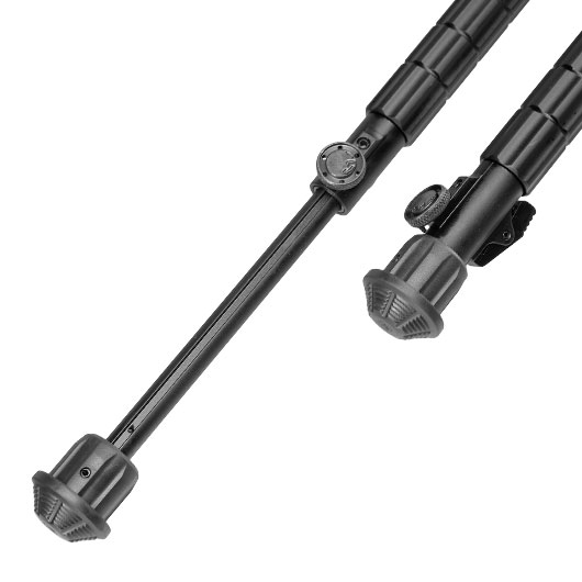 UTG M-LOK Heavy Duty Recon 360 Grad Fine Tune Metall Zweibein - Gummife 200 - 310 mm schwarz Bild 5