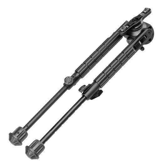 UTG M-LOK Heavy Duty Recon 360 Grad Fine Tune Metall Zweibein - Gummife 200 - 310 mm schwarz Bild 6