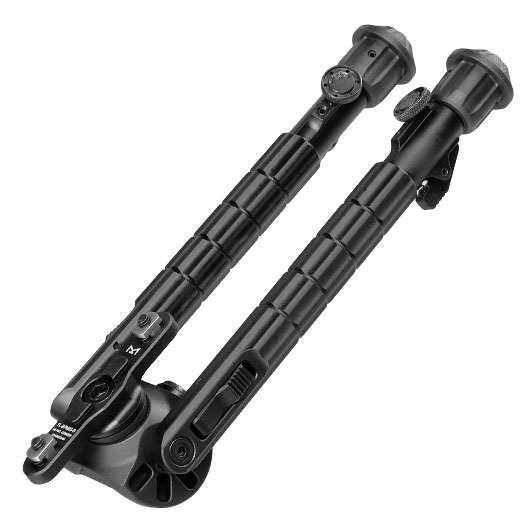 UTG M-LOK Heavy Duty Recon 360 Grad Fine Tune Metall Zweibein - Gummife 200 - 310 mm schwarz Bild 7