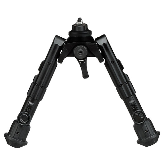 UTG M-LOK Heavy Duty Recon 360 Grad Fine Tune Metall Zweibein - Gummife 133 - 172 mm schwarz Bild 1