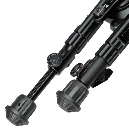 UTG M-LOK Heavy Duty Recon 360 Grad Fine Tune Metall Zweibein - Gummife 133 - 172 mm schwarz Bild 5