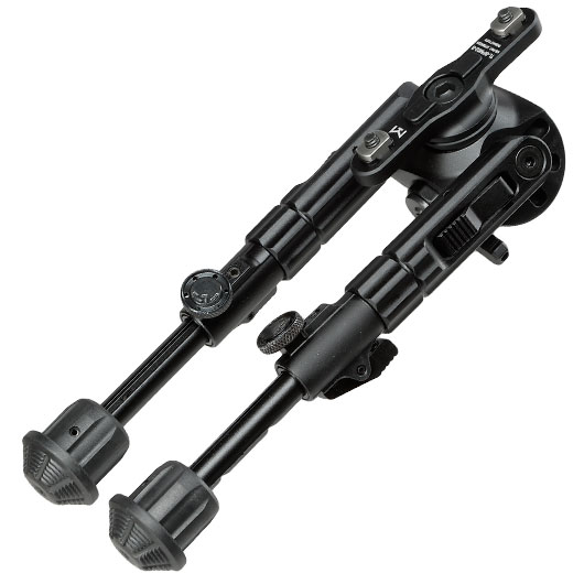 UTG M-LOK Heavy Duty Recon 360 Grad Fine Tune Metall Zweibein - Gummife 133 - 172 mm schwarz Bild 6