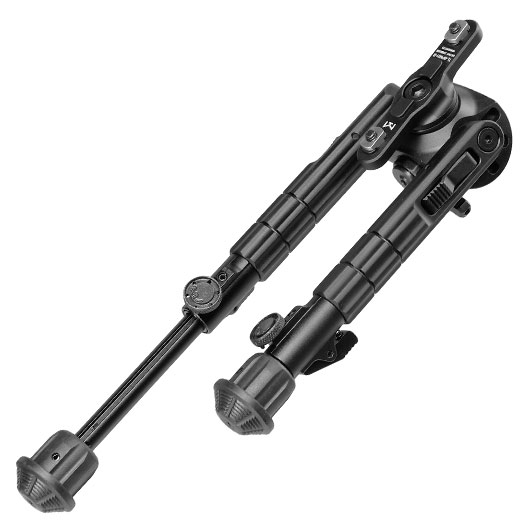 UTG M-LOK Heavy Duty Recon 360 Grad Fine Tune Metall Zweibein - Gummife 160 - 230 mm schwarz Bild 4