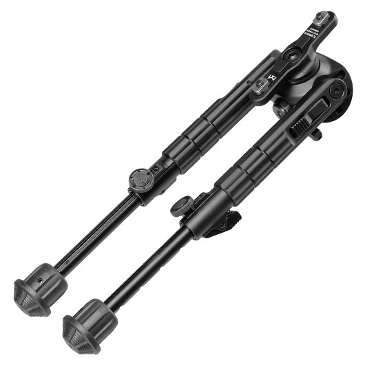 UTG M-LOK Heavy Duty Recon 360 Grad Fine Tune Metall Zweibein - Gummife 160 - 230 mm schwarz Bild 6