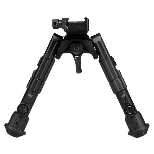 UTG Heavy Duty Recon 360 Grad Fine Tune Metall Zweibein - Gummife 133 - 172 mm schwarz - Version 3 Bild 1