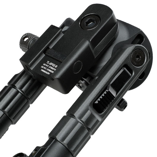 UTG Heavy Duty Recon 360 Grad Fine Tune Metall Zweibein - Gummife 133 - 172 mm schwarz - Version 3 Bild 3