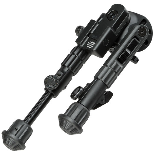 UTG Heavy Duty Recon 360 Grad Fine Tune Metall Zweibein - Gummife 133 - 172 mm schwarz - Version 3 Bild 4