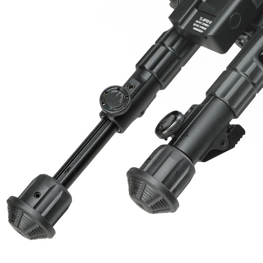 UTG Heavy Duty Recon 360 Grad Fine Tune Metall Zweibein - Gummife 133 - 172 mm schwarz - Version 3 Bild 5