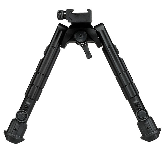 UTG Heavy Duty Recon 360 Grad Fine Tune Metall Zweibein - Gummife 160 - 230 mm schwarz - Version 3 Bild 1