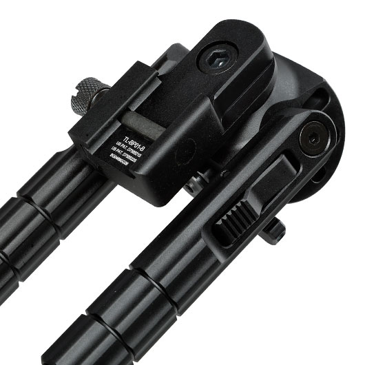 UTG Heavy Duty Recon 360 Grad Fine Tune Metall Zweibein - Gummife 160 - 230 mm schwarz - Version 3 Bild 3