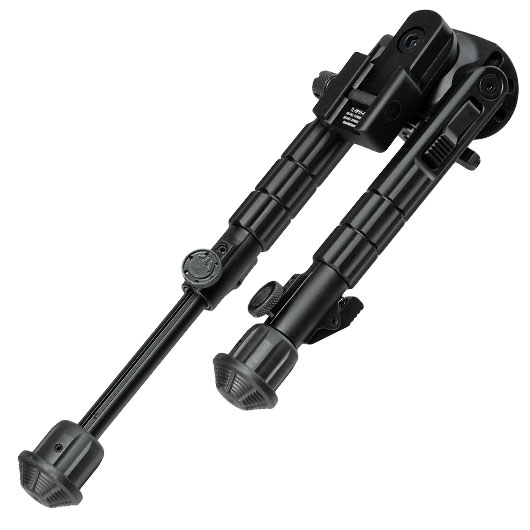 UTG Heavy Duty Recon 360 Grad Fine Tune Metall Zweibein - Gummife 160 - 230 mm schwarz - Version 3 Bild 4