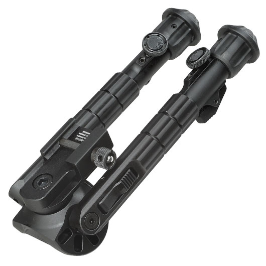 UTG Heavy Duty Recon 360 Grad Fine Tune Metall Zweibein - Gummife 160 - 230 mm schwarz - Version 3 Bild 7