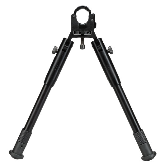 UTG Tactical Clamp-On Bipod Metall Zweibein - Gummife 205 - 250 mm schwarz Bild 1