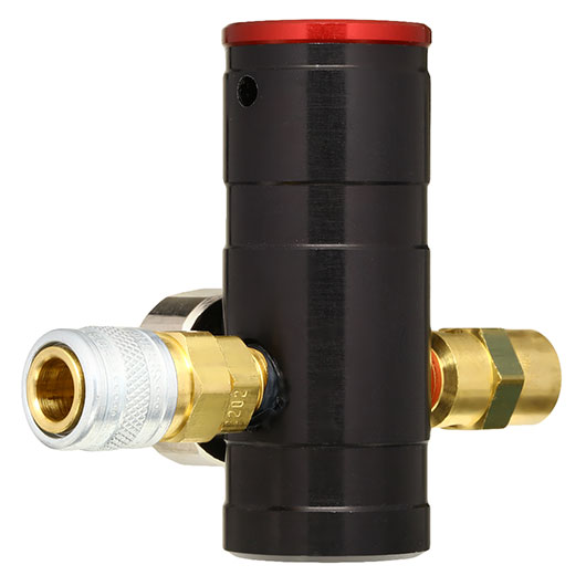 Redline Airsoft Mini SFR HPA Regulator inkl. Big Bore Remote Line schwarz - US Version Bild 3