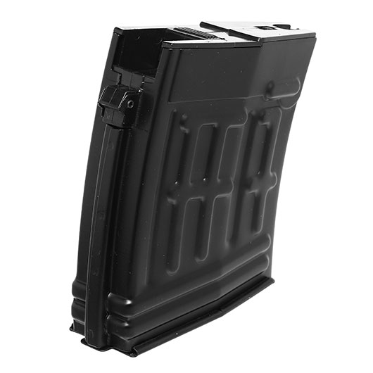 A&K SVD Springer Stahlblech Magazin Hi-Cap 190 Schuss schwarz Bild 1