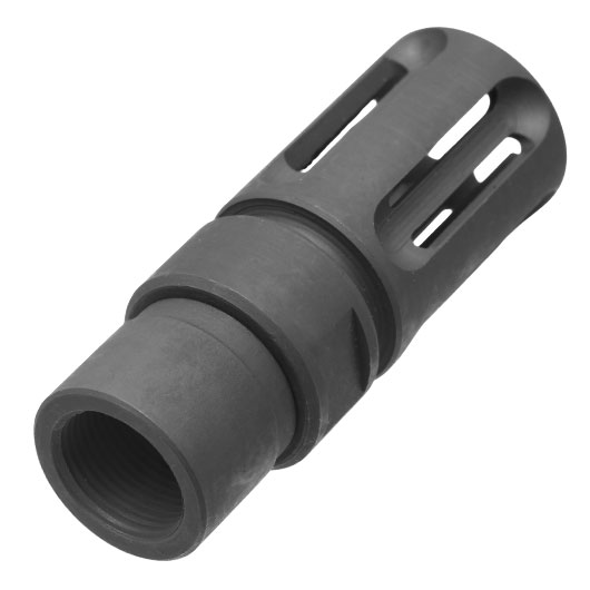 Evolution CNC Stahl Birdcage Flash-Hider stahlgrau 14mm- Bild 2