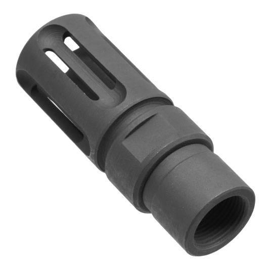 Evolution CNC Stahl Birdcage Flash-Hider stahlgrau 14mm- Bild 3