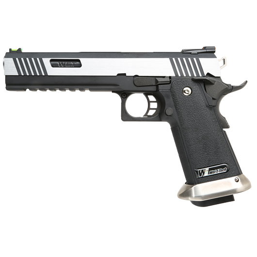 Wei-ETech Hi-Capa 6 WET Force Type-A Vollmetall GBB 6mm BB silber Bild 1