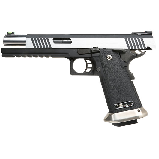 Wei-ETech Hi-Capa 6 WET Force Type-A Vollmetall GBB 6mm BB silber Bild 2