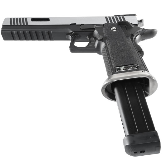 Wei-ETech Hi-Capa 6 WET Force Type-A Vollmetall GBB 6mm BB silber Bild 5