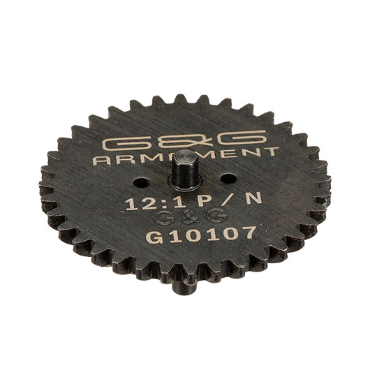 G&G Stahl Spur Gear Zahnrad f. G&G 12:1 High Speed Gear Set schwarz Bild 1