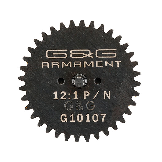 G&G Stahl Spur Gear Zahnrad f. G&G 12:1 High Speed Gear Set schwarz Bild 3